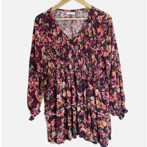 Maurices Colorful Floral Blouse